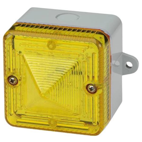 #-L101XAC230AW/Y E2S L101XAC230AW/Y XenonStrobe L101X-A 230vAC [white]YELLOW 5J 1Hz IP66 , White A-Box with Lugs